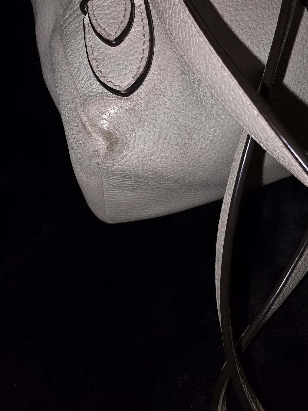 Coach Pebbled Leather Mini Backpack in Light Ivory with Gold Hardware